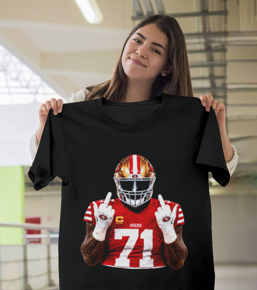 Trent Williams San Francisco 49ers 71 Middle Finger Gesture NFL T-Shirt