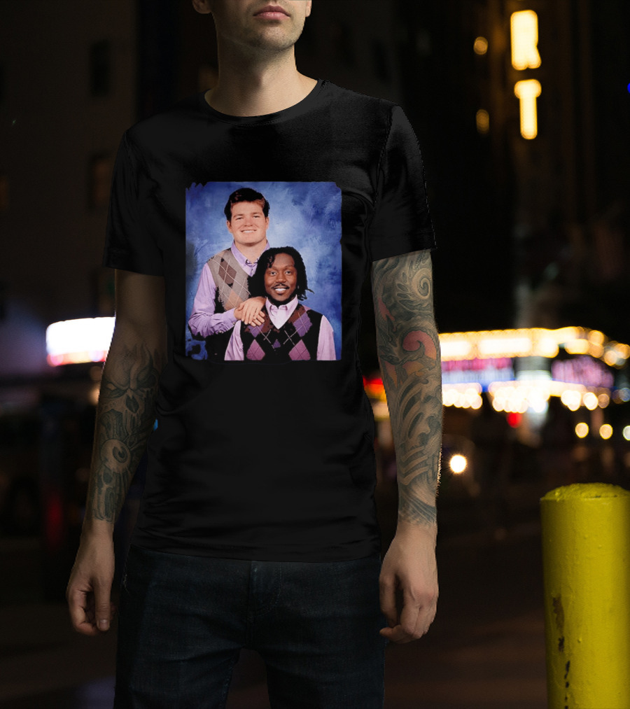 Drake Maye AJ Brown Step Brothers Movie T-Shirt