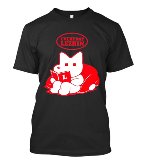 Everyday Lezhin Reading Webtoon Relaxing Cartoon Character With Book T-Shirt
