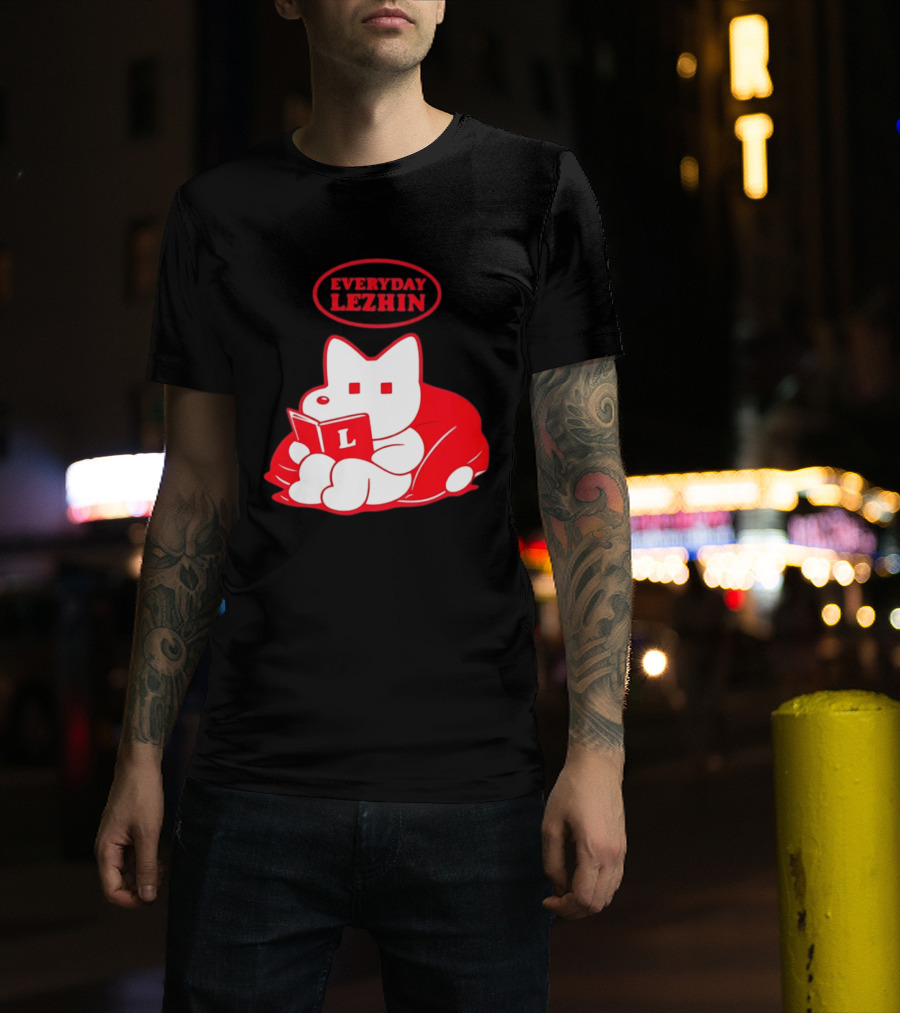 Everyday Lezhin Reading Webtoon Relaxing Cartoon Character With Book T-Shirt