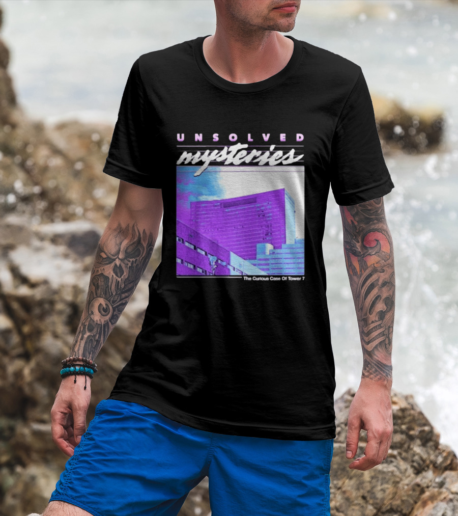 Unsolved Mysteries The Curious Case Of Tower 7 Retro Building T-Shirt