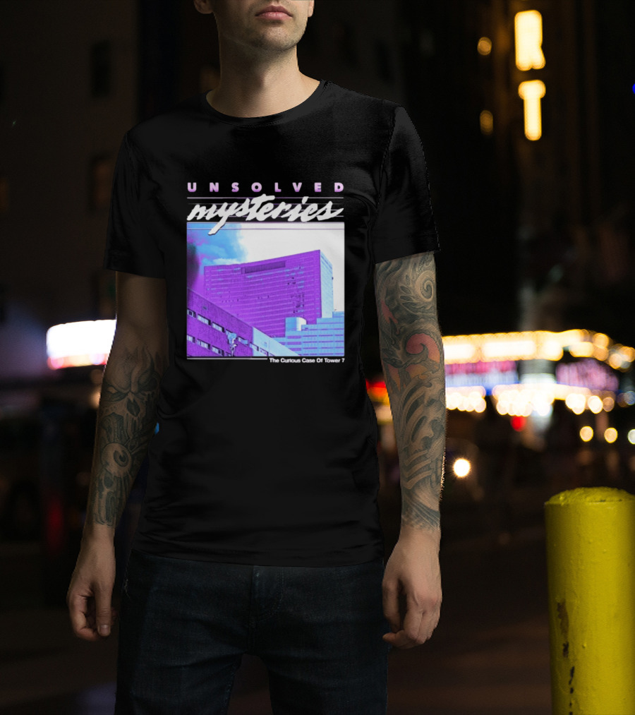 Unsolved Mysteries The Curious Case Of Tower 7 Retro Building T-Shirt