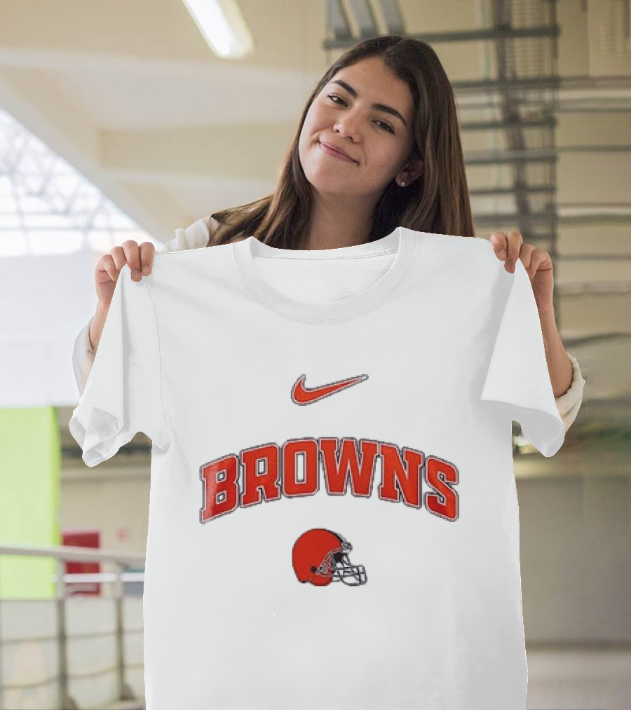 Nike Cleveland Browns Helmet Browns Resist For Freedom T-Shirt