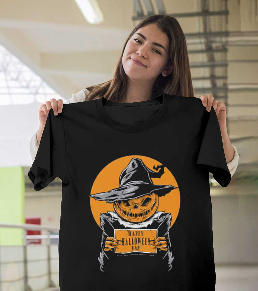 Halloween Pumpkin Witch Vintage Horror Comic Book T-Shirt