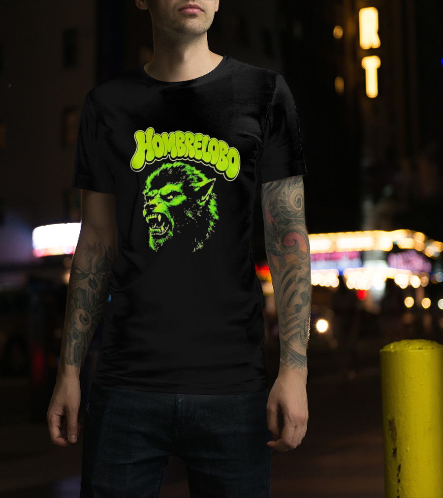 Hombrelobo Werewolf Neon Green Horror T-Shirt