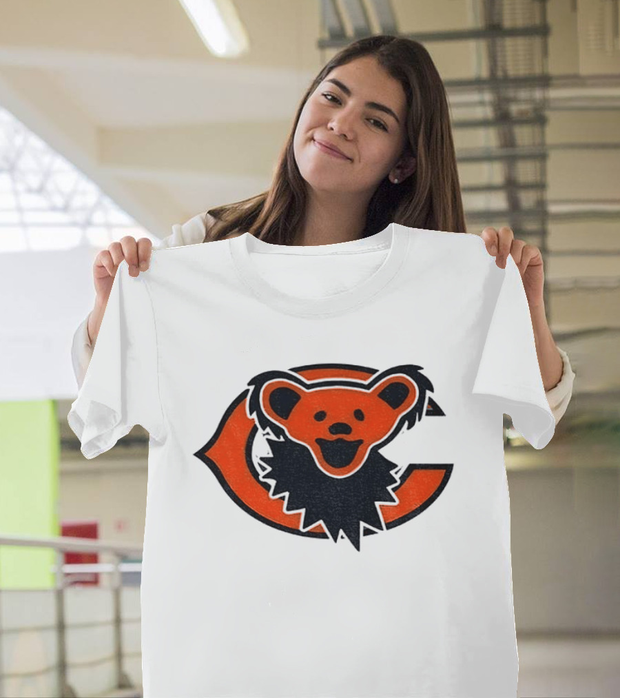 Chicago Bears Grateful Dead Dancing Bear T-Shirt