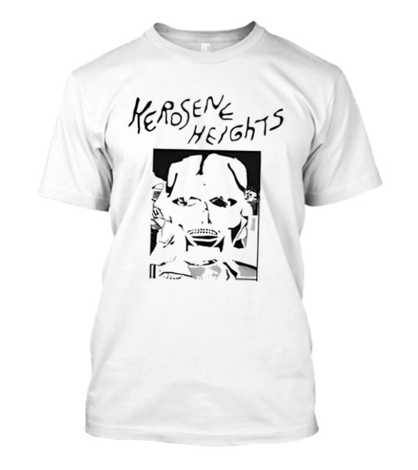 Kerosene Heights Indie Band Handwritten Style With Abstract Face T-Shirt