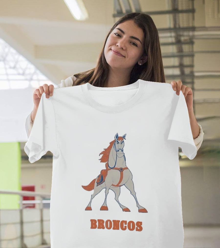 Maximus Broncos Football Horse Denver Broncos T-Shirt