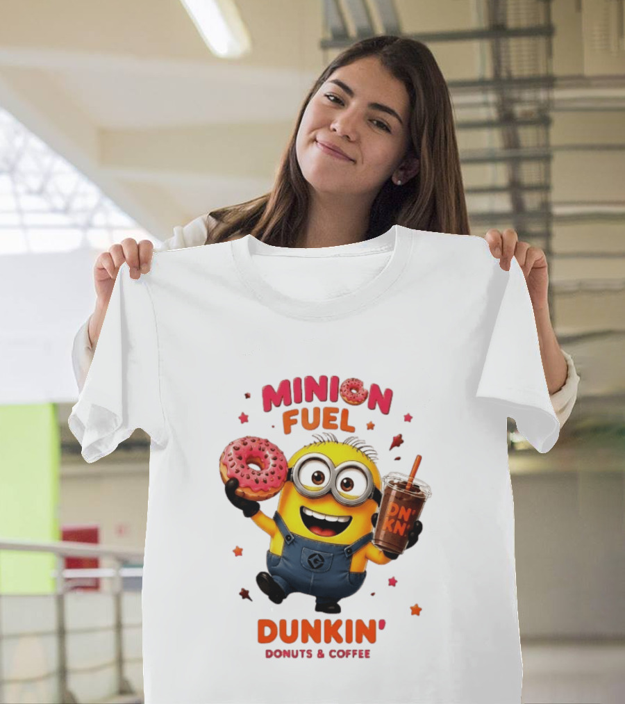 Minion Fuel Dunkin' Donuts Coffee Minions Donut Drink T-Shirt