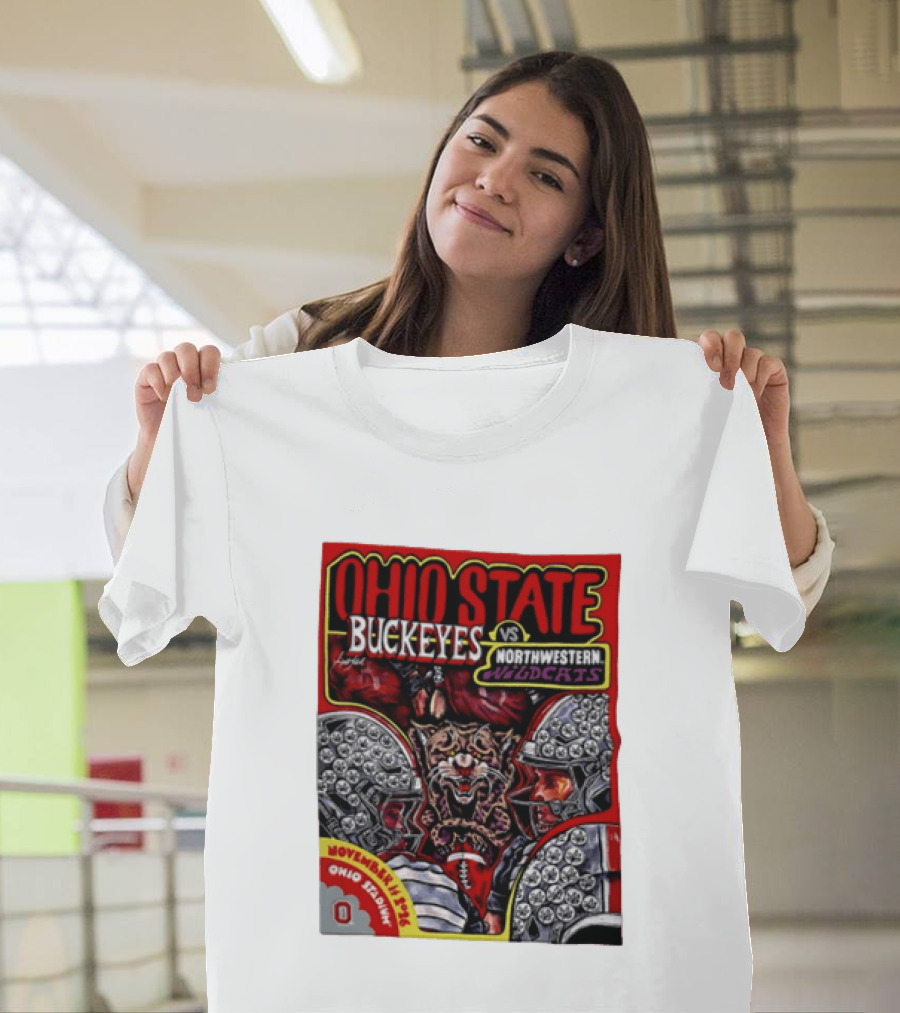 Ohio State Buckeyes Vs Northwestern Wildcats 2026 November Rivalry Ohio Stadium T-Shirt