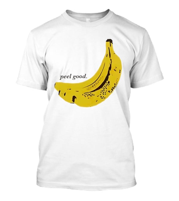 Peel Good Banana Fruit Minimalist Yellow T-Shirt