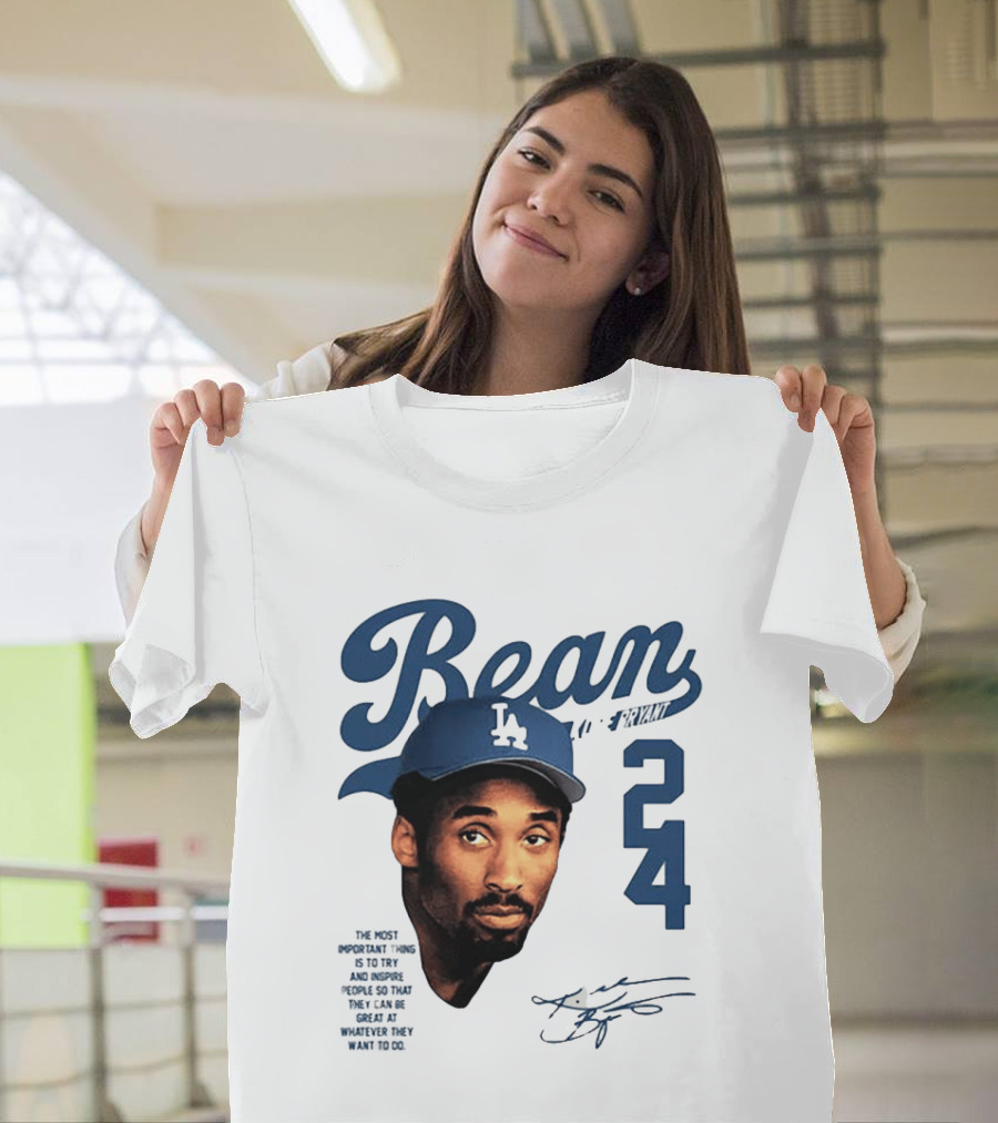 Puka Nacua Wears Bean Kobe Bryant Dodgers 24 T-Shirt