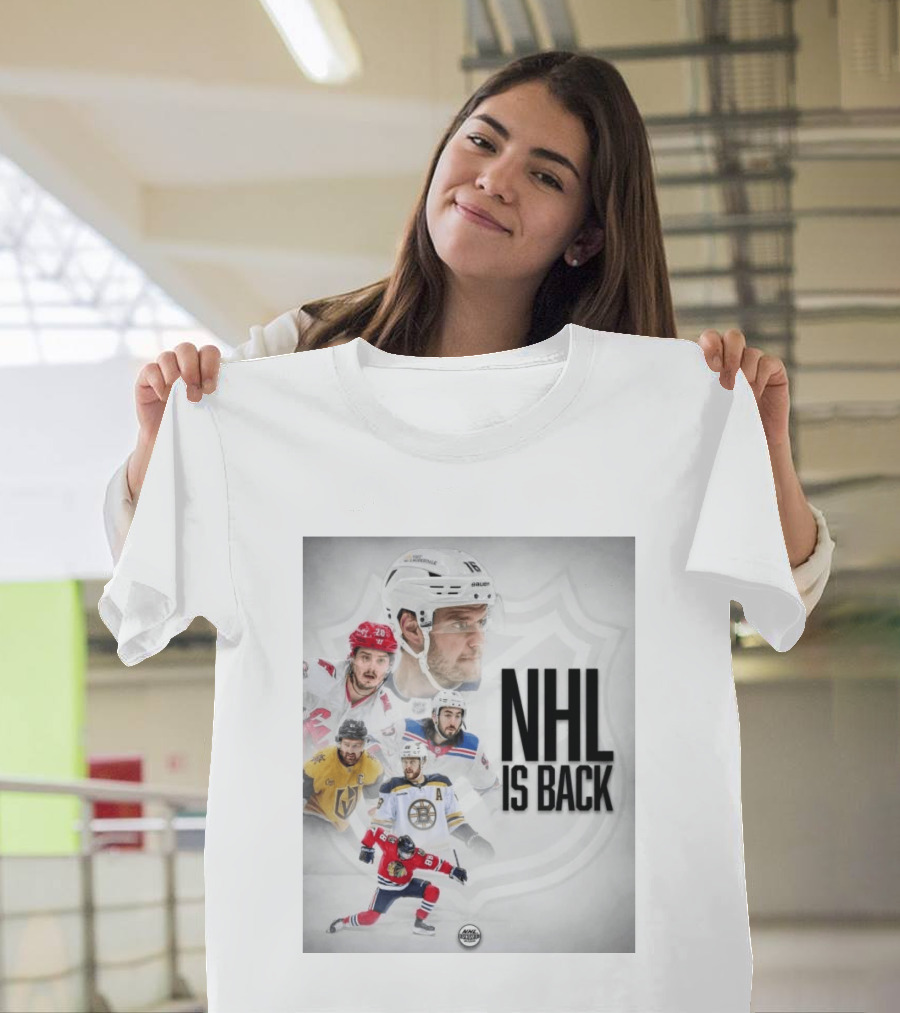 NHL 2026 2027 Is Back Featuring Iconic Players And Teams Like Boston Vegas Florida Carolina T-Shirt