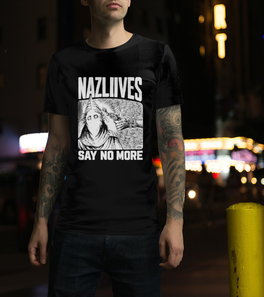 Nazliives Say No More Mysterious Eyeless Figure T-Shirt