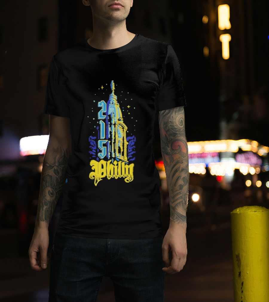 Philly 215 Philadelphia City Connect William Penn Tower T-Shirt