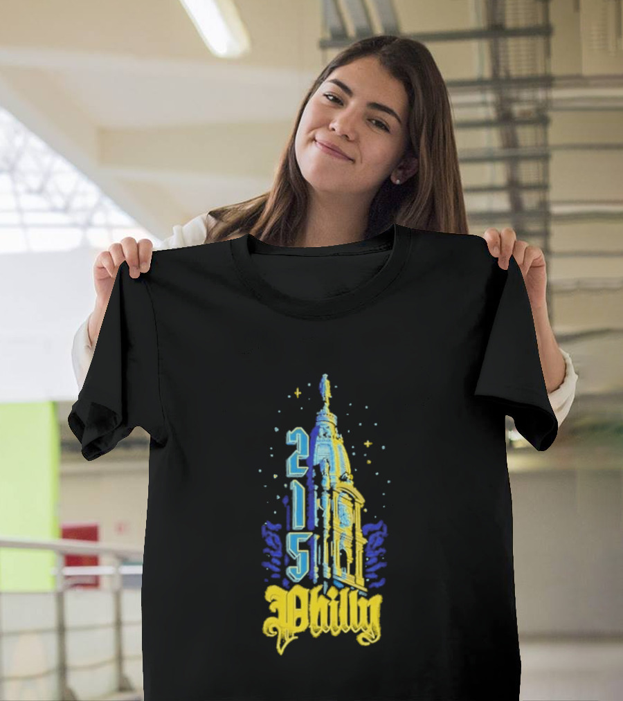 Philly 215 Philadelphia City Connect William Penn Tower T-Shirt
