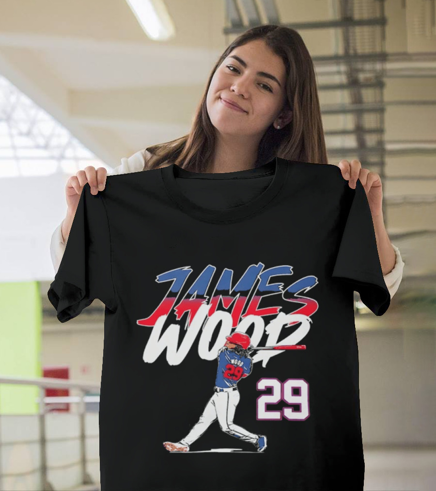 James Wood 29 Washington Nationals Baseball Player T-Shirt