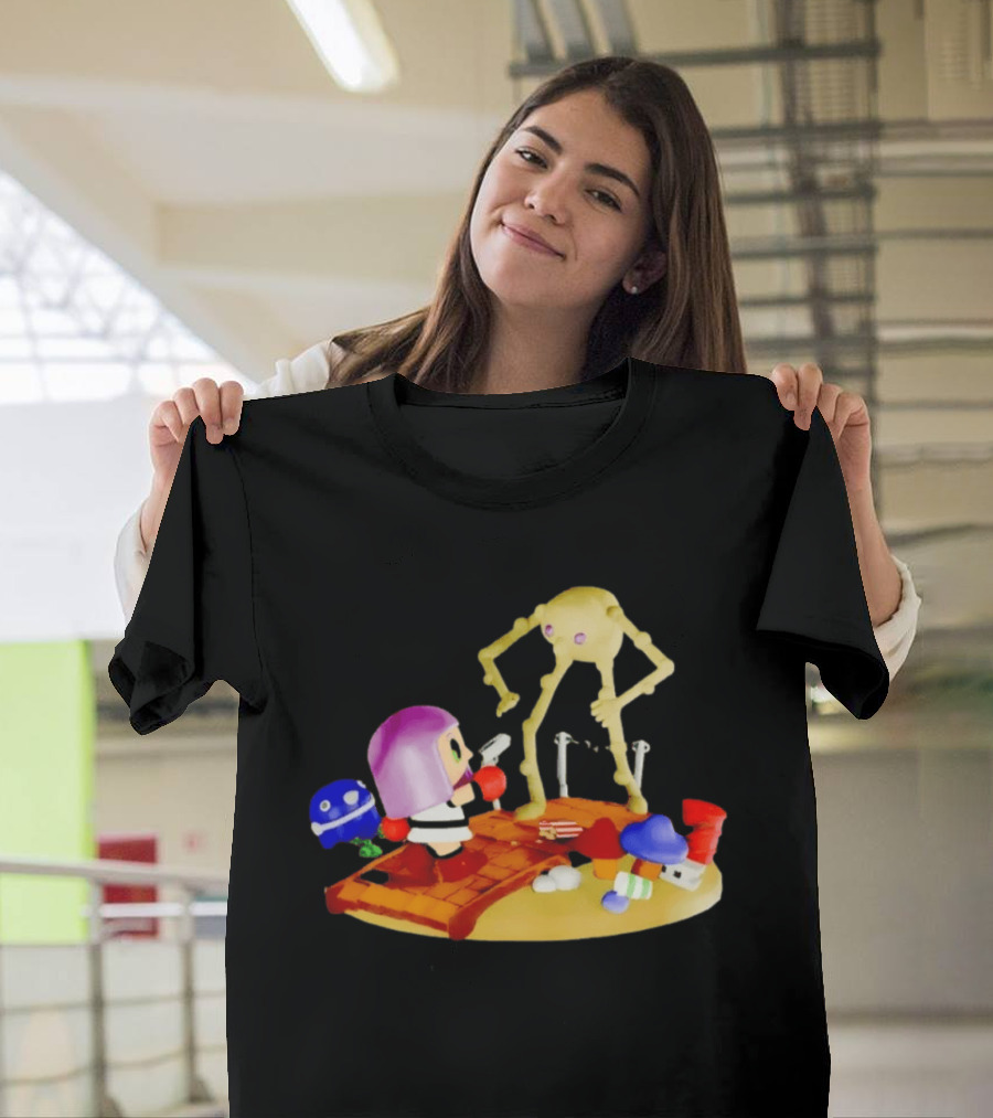 Little Mac Vs Yellow Devil Punch Out Nostalgic Battle Scene T-Shirt