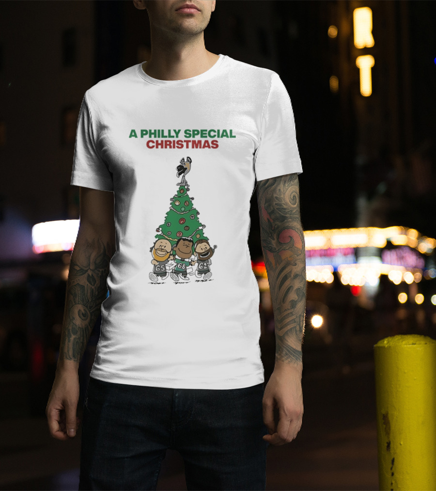 A Philly Special Christmas Philadelphia Eagles Tree T-Shirt