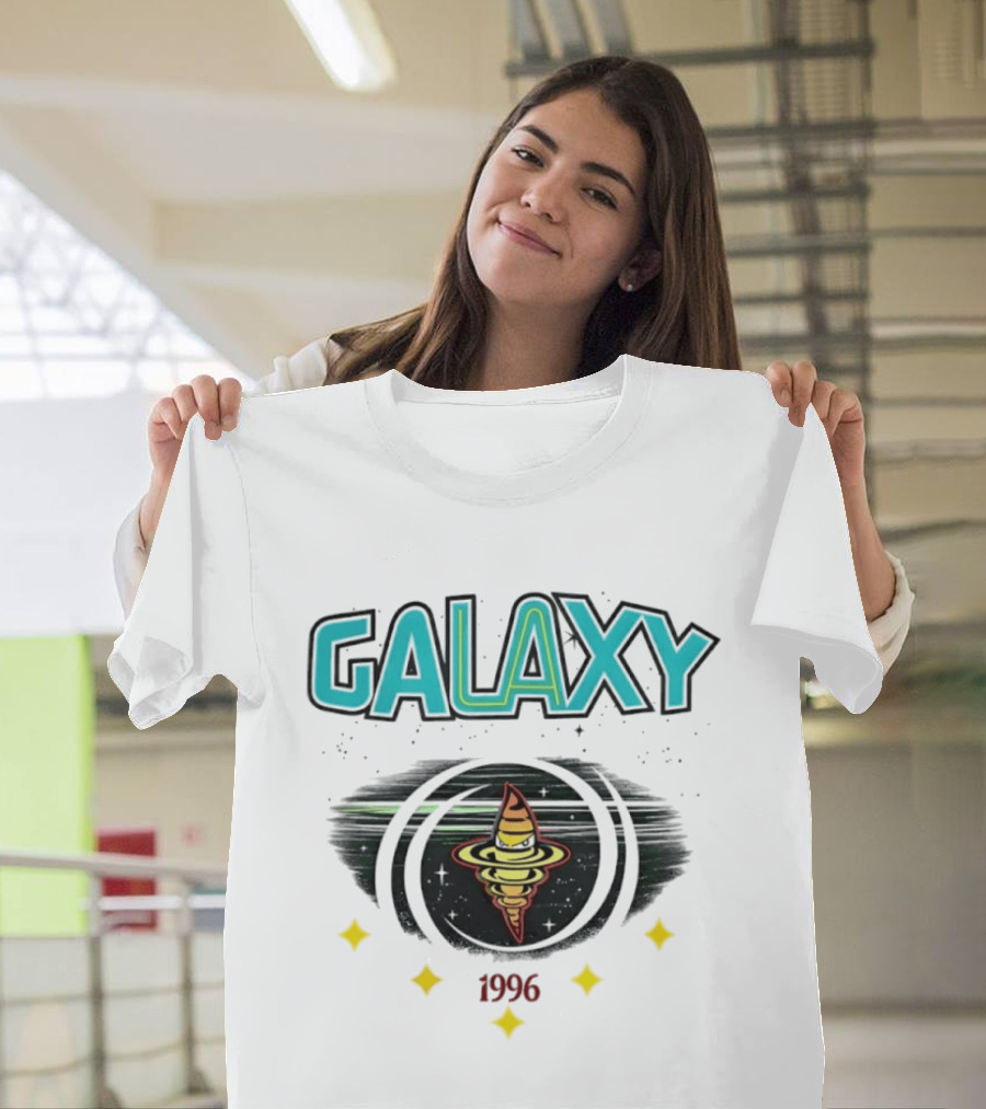LA Galaxy M&N X Culture Kings Our LA Our Galaxy 1996 Planet Spiral T-Shirt