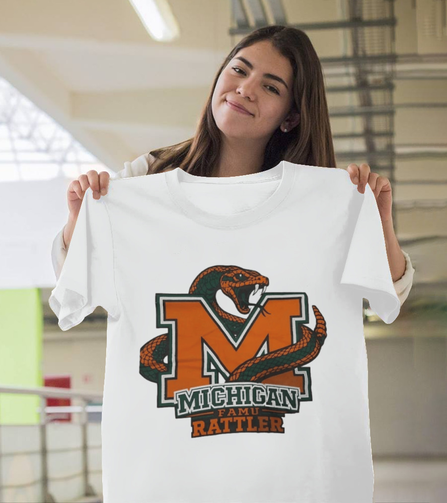 Michigan FAMU Rattler Snake M Rattlers T-Shirt