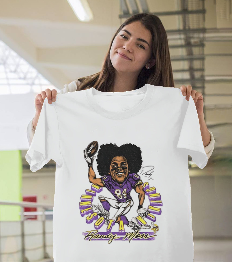 Minnesota Vikings Randy Moss Caricature Player 84 T-Shirt