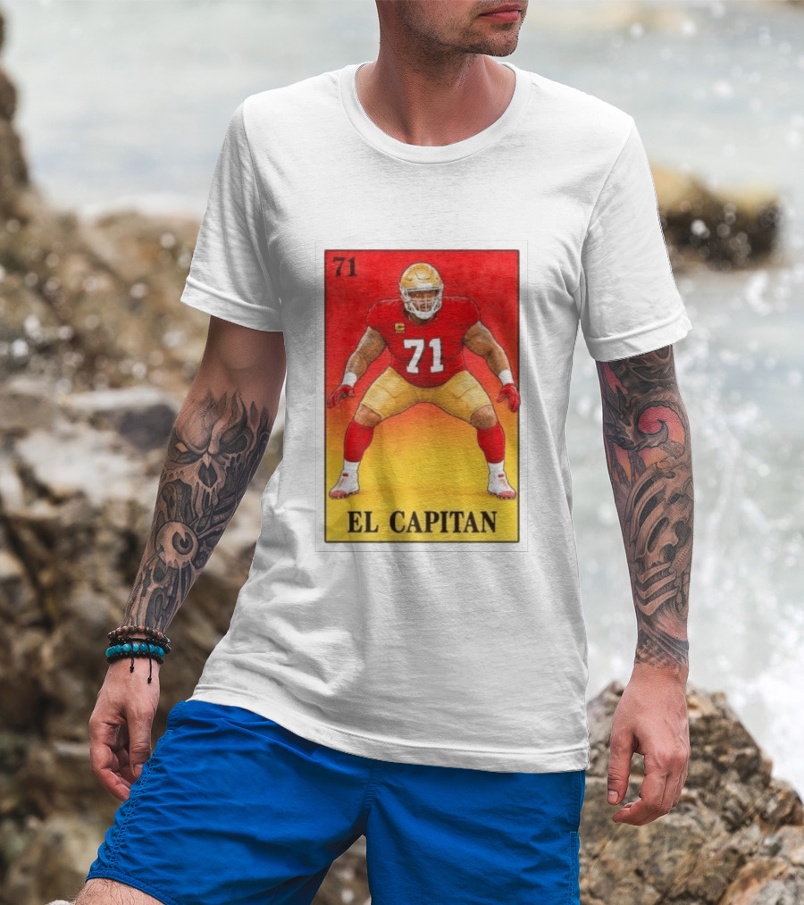 San Francisco 49ers 71 El Capitan Loteria Card NFL Football T-Shirt