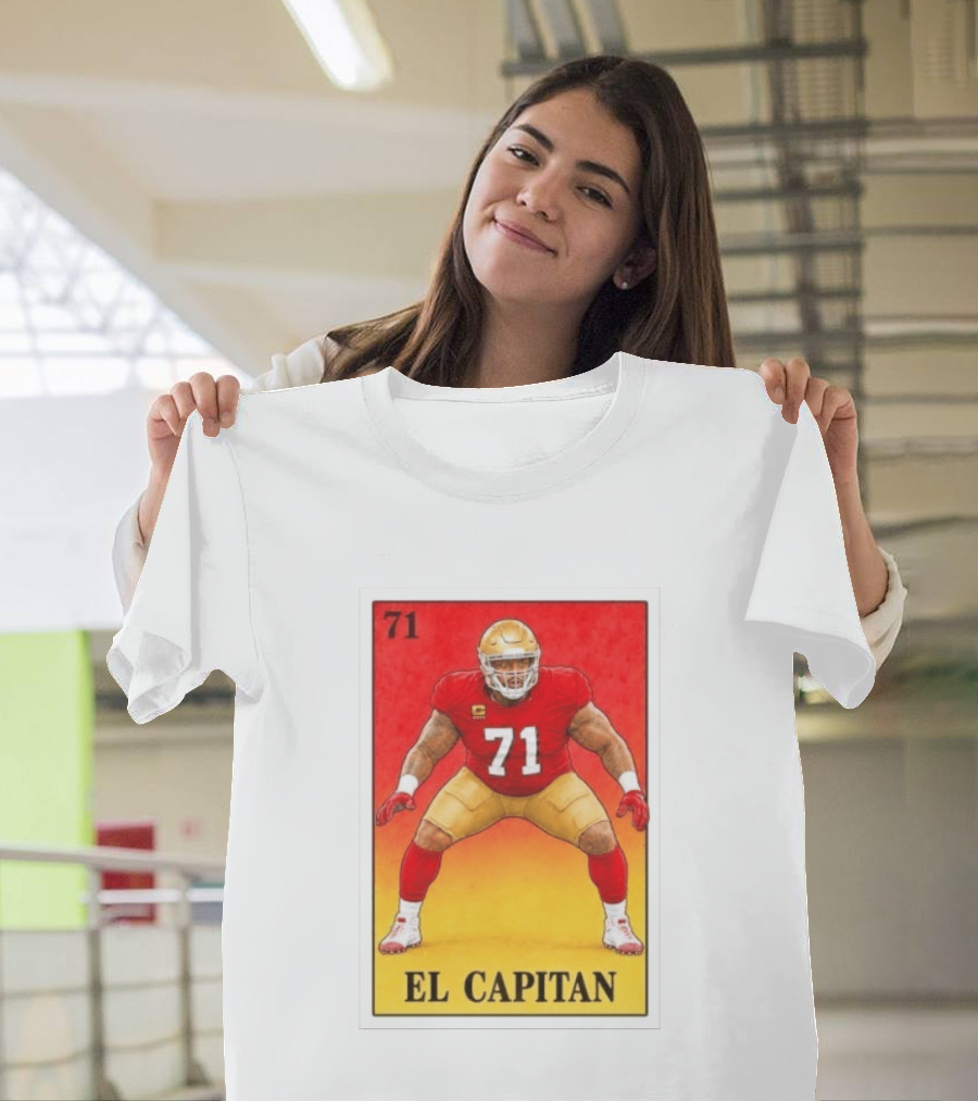 San Francisco 49ers 71 El Capitan Loteria Card NFL Football T-Shirt
