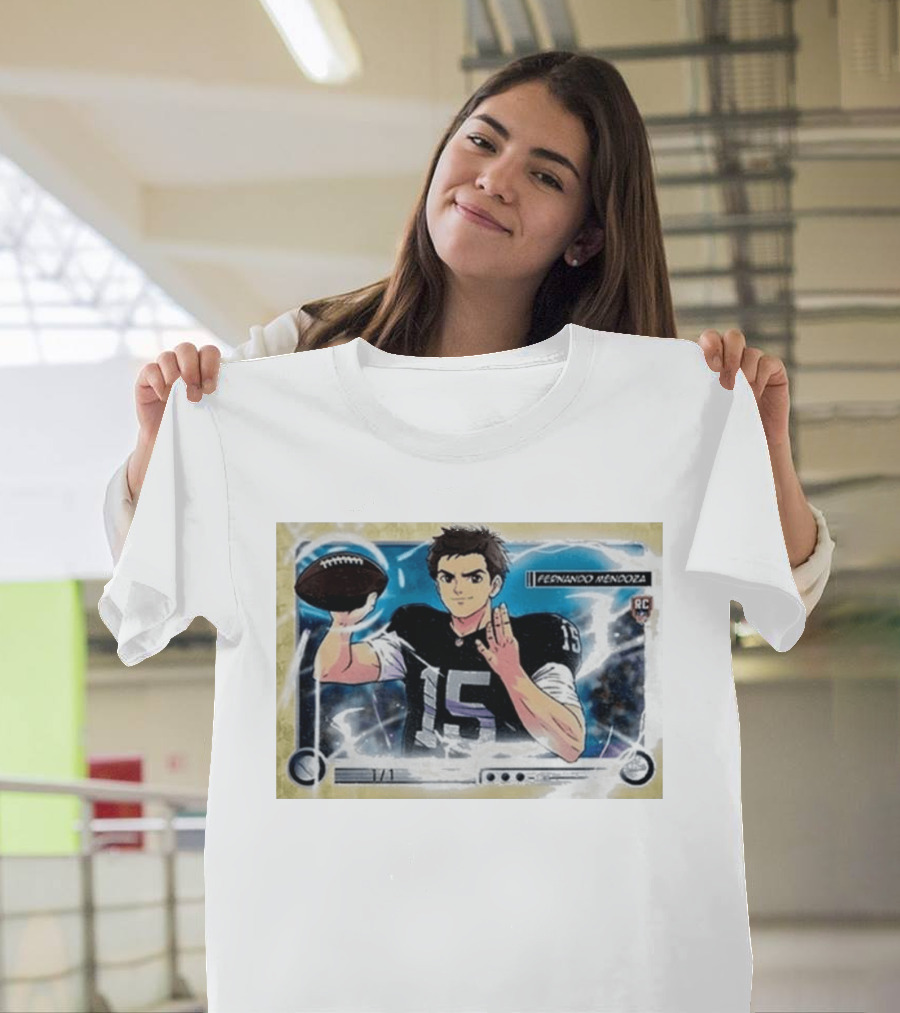 Fernando Mandoza Anime Football Trading Card Las Vegas RC Ultra Rare T-Shirt