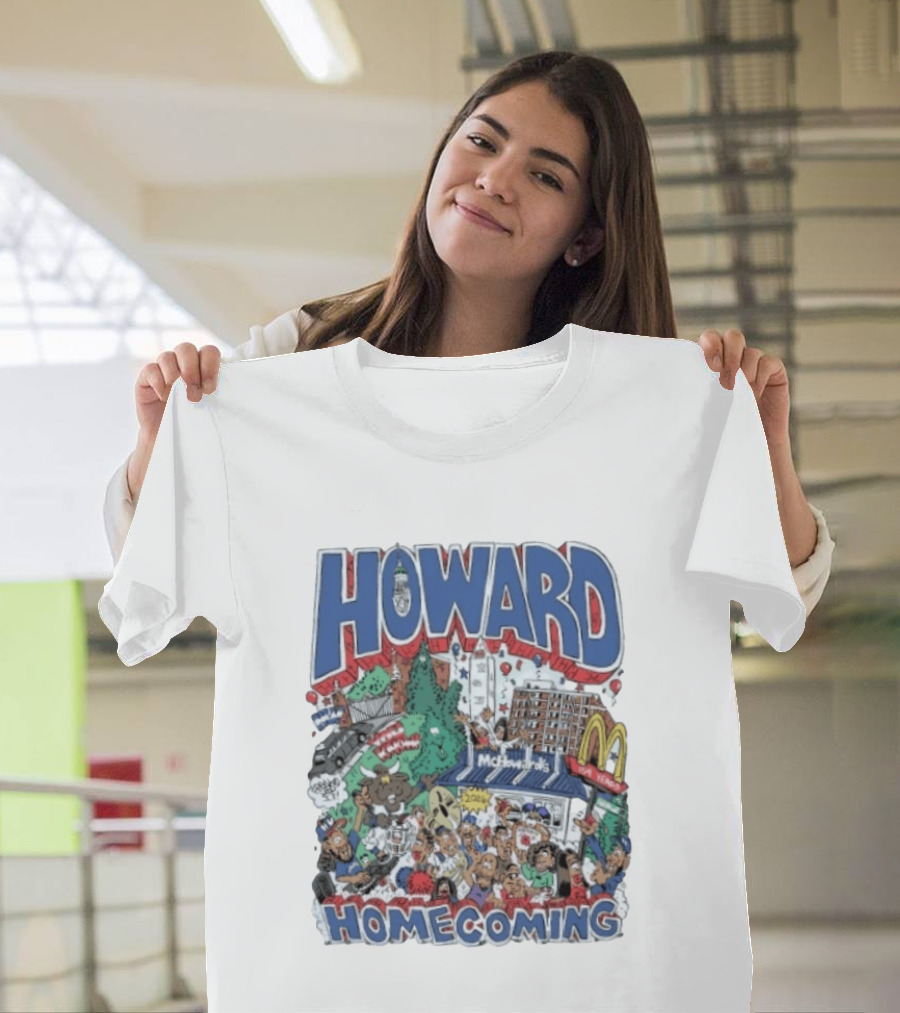 Howard Homecoming 2026 McHoward's Celebration Festivities Crowd Scene T-Shirt