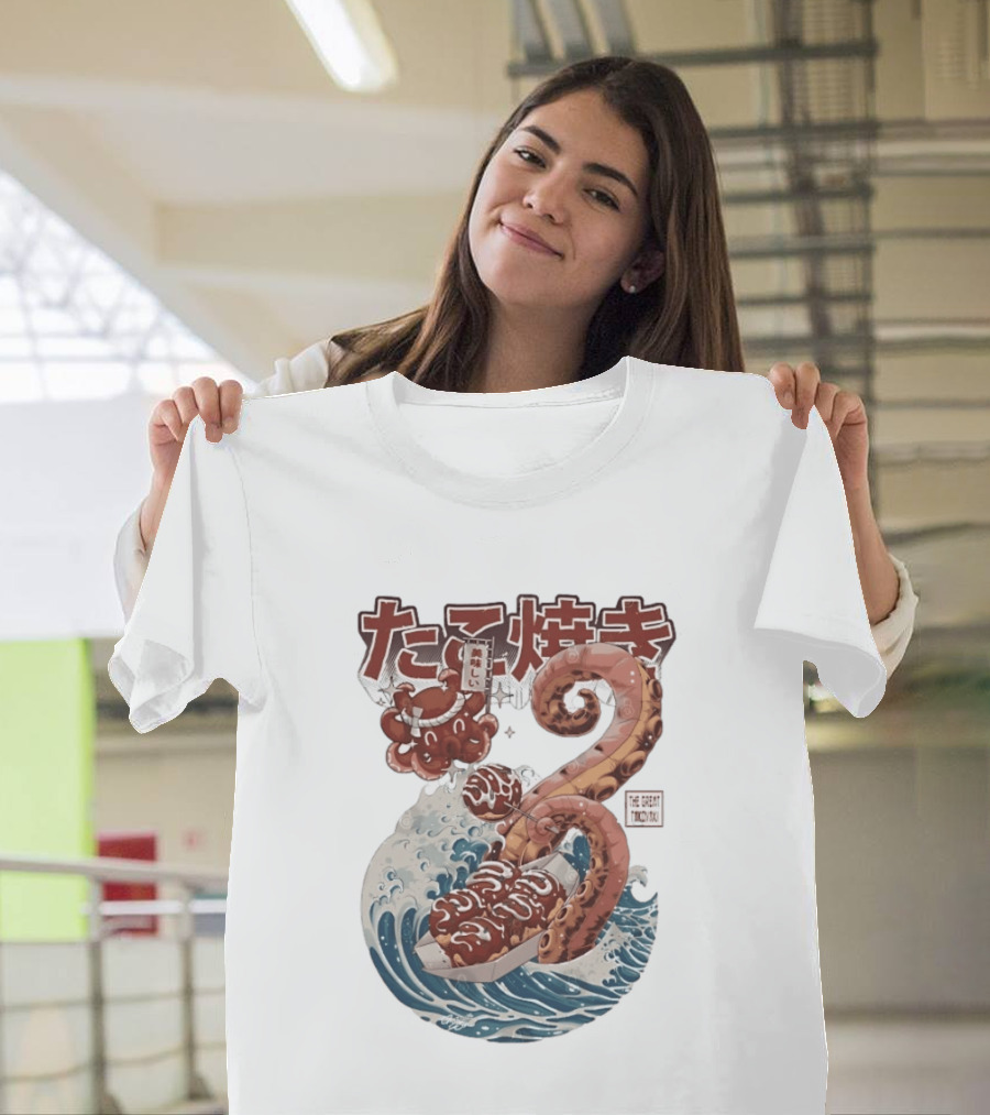 Takoyaki Japanese Street Food Octopus The Great TakoYaki T-Shirt