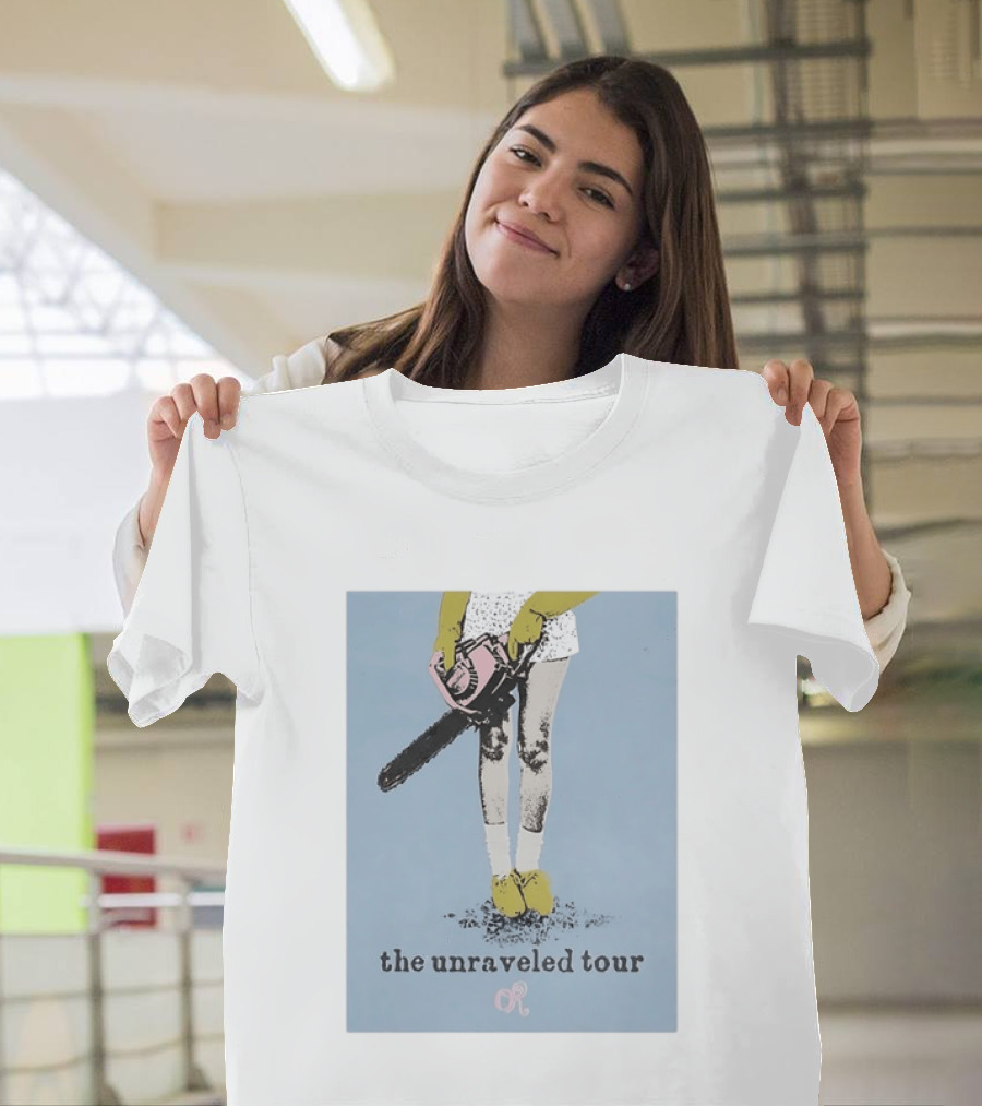 The Unraveled Tour Chainsaw Illustration OR OR Concert Music T-Shirt
