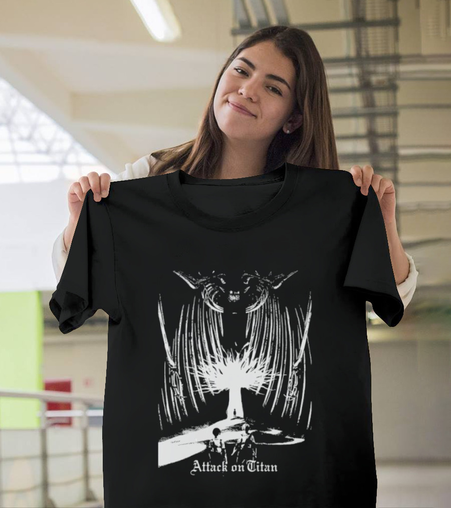Attack On Titan Paths And Founding Titan Eren Jaeger Yggdrasil Tree T-Shirt