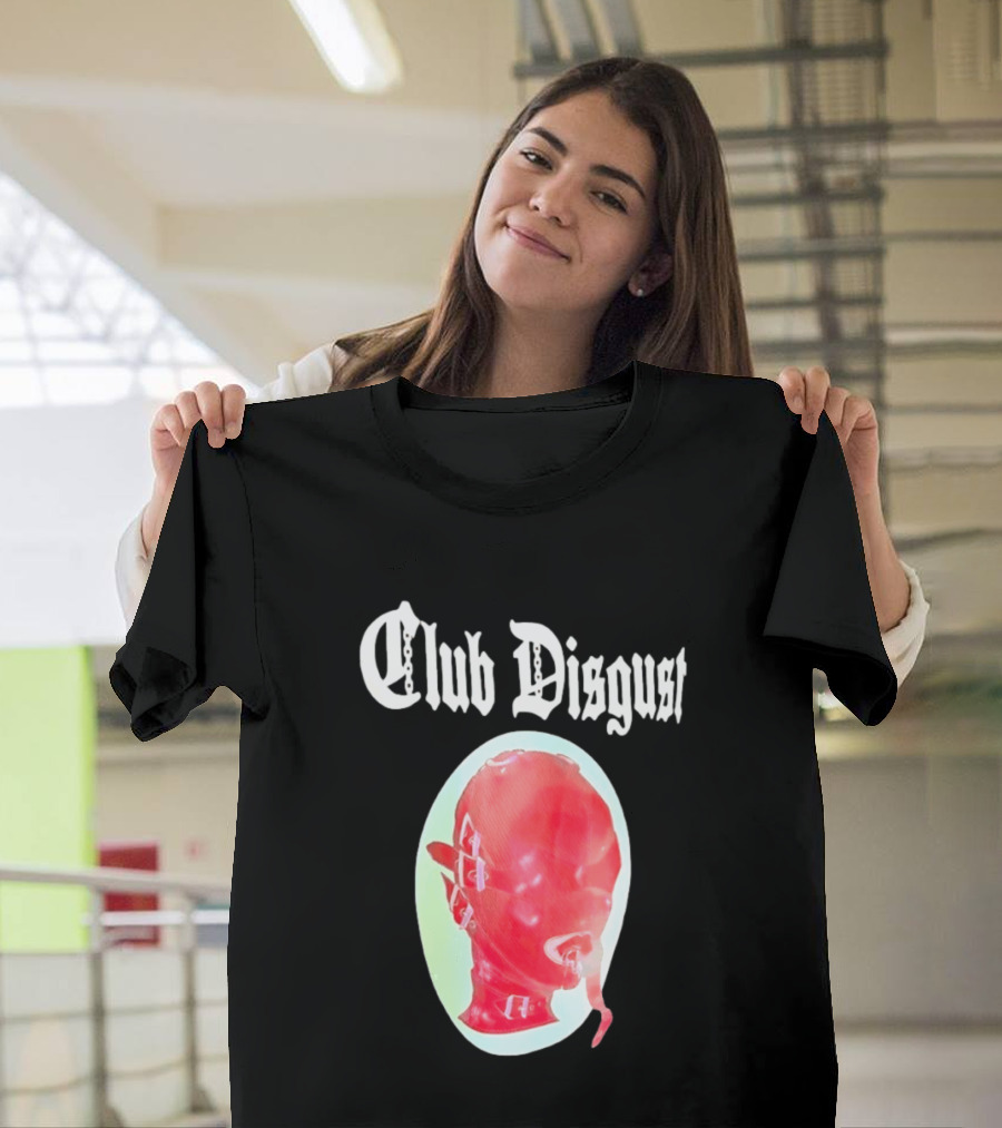 Club Disgust Red Mask Fetish Aesthetic Goth Fashion T-Shirt
