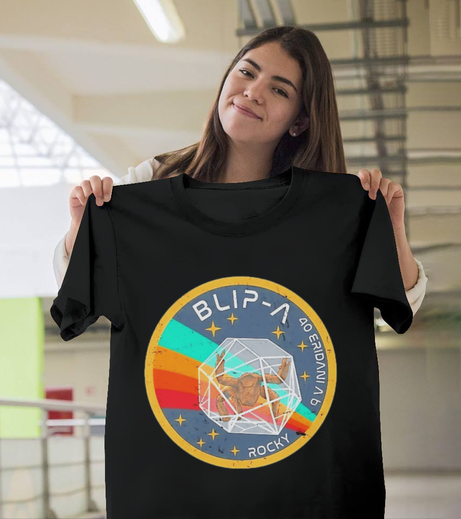 Blip A 40 Eridani A B Rocky Project Hail Mary Distressed Retro Astronaut T-Shirt