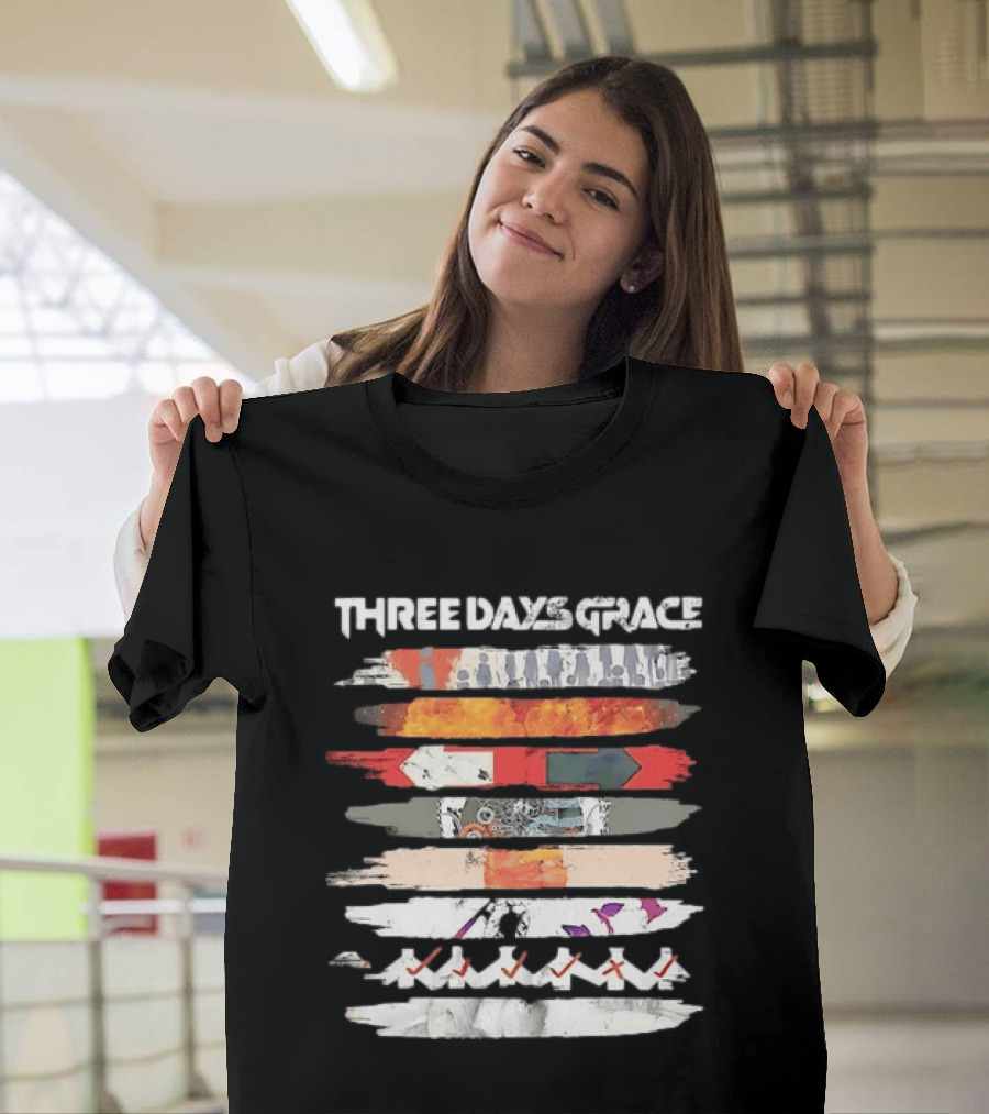 Three Days Grace Band Alternative Rock Iconic Visual T-Shirt