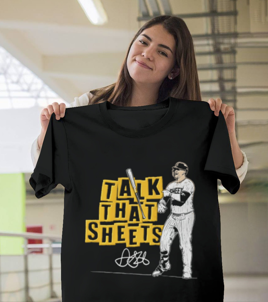 San Diego Padres Fernando Tatis Jr Talk That Sheets Baseball Player Batting Pose 23 T-Shirt