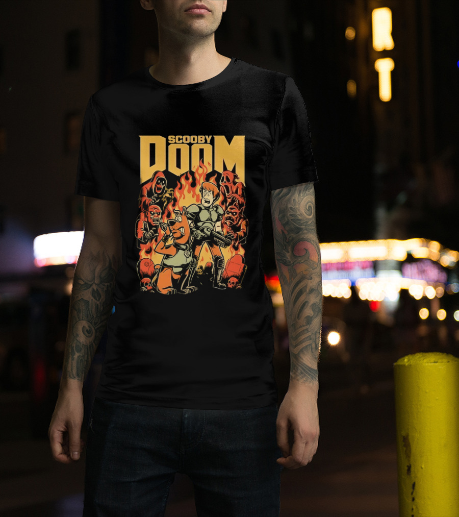 Scooby Doom Shaggy And Scooby Doo Fiery Adventure T-Shirt