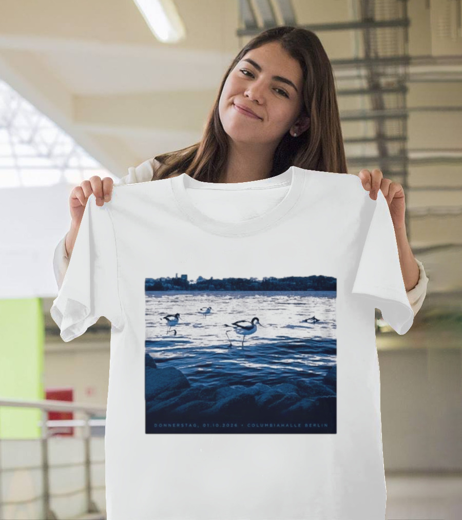 Donnerstag 01.10.2026 Columbiahhalle Berlin Death Cab For Cutie Birds By Water T-Shirt