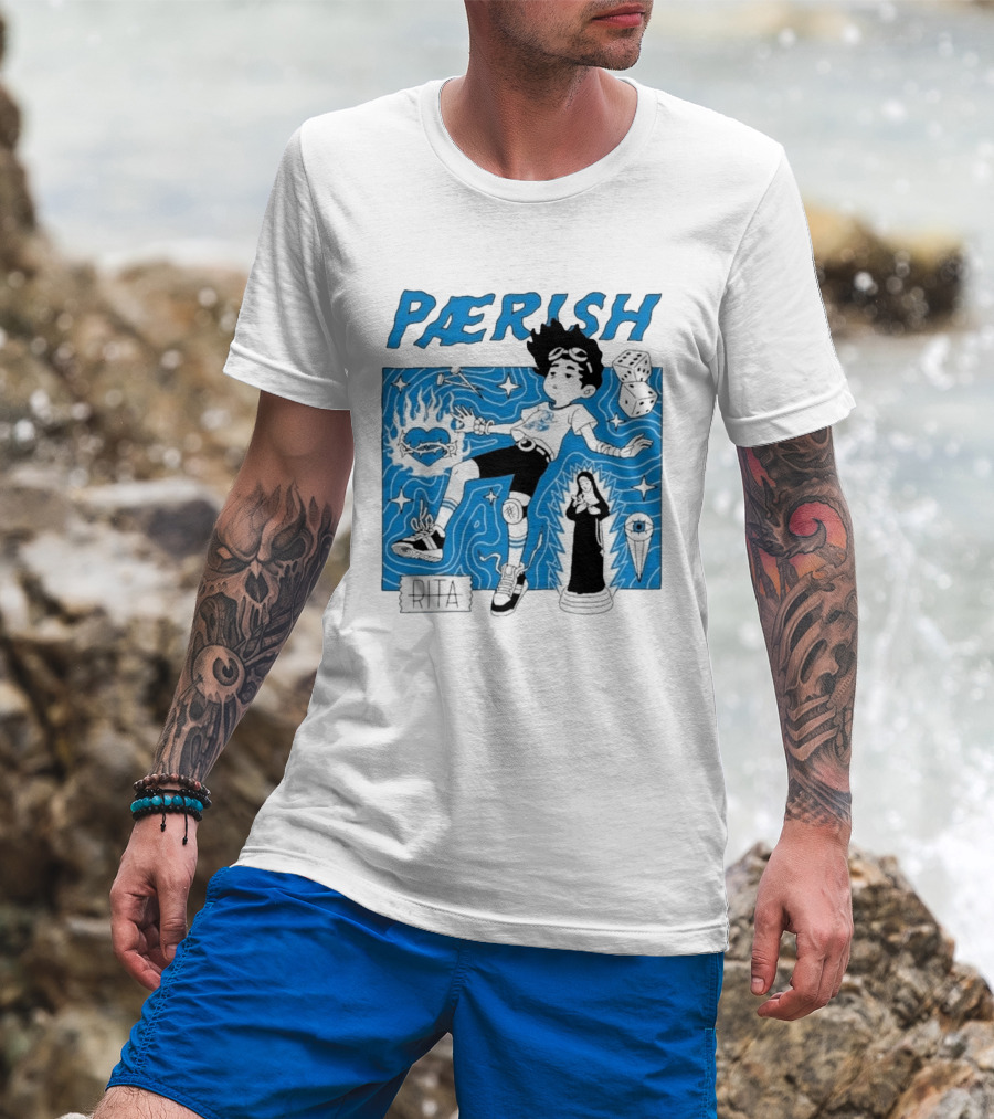 Paerish Escaping The Vapour Clouds Rita Dice Nun Statue T-Shirt