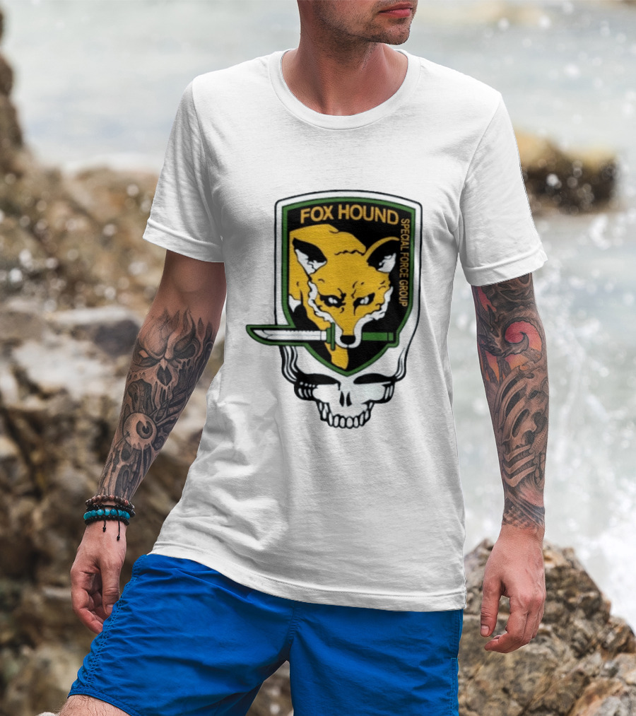 Fox Hound Special Force Group Grateful Dead Steal Your Face Patch T-Shirt