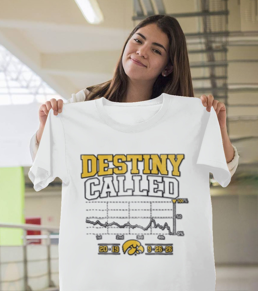 Destiny Called Iowa Hawkeyes Xavier Williams Performance Graph 2019 9 26 26 T-Shirt