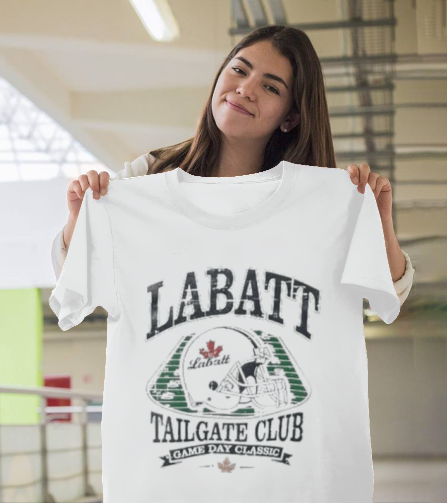 Labatt Tailgate Club Game Day Classic Football Maple Leaf Helmet T-Shirt
