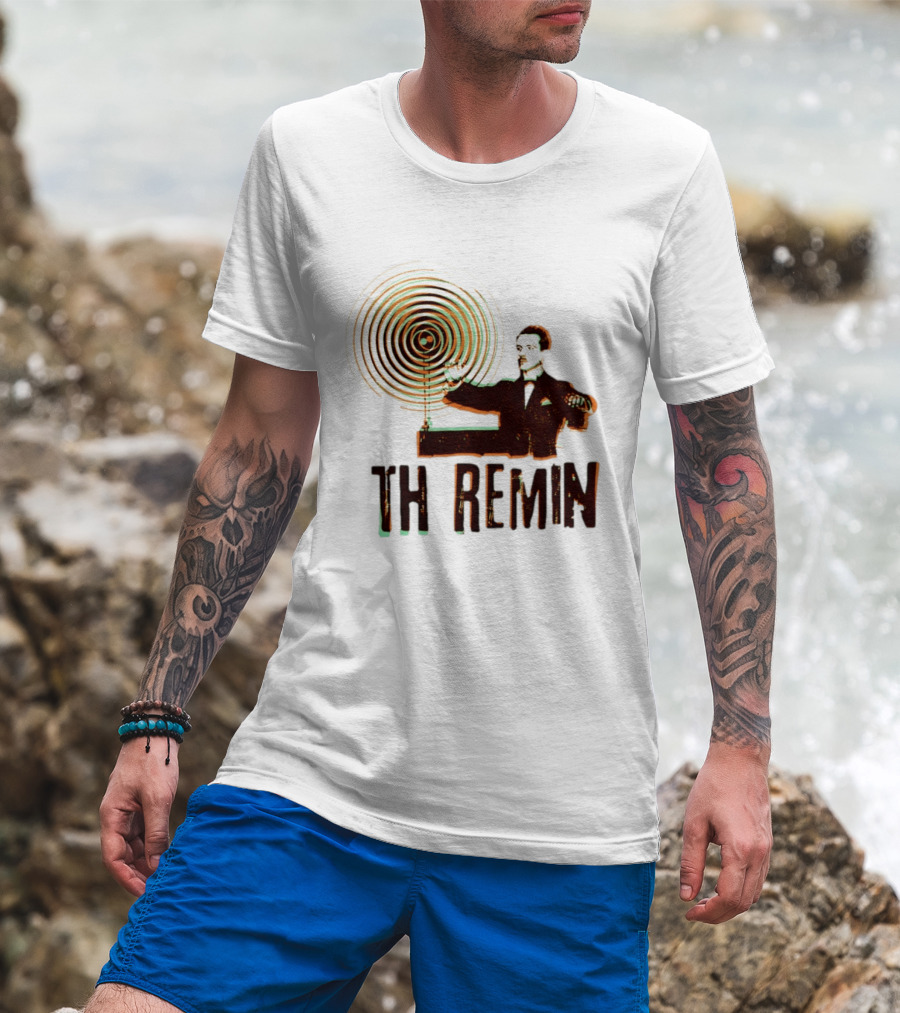 Theremin Electronic Music Leon Theremin Playing Instrument T-Shirt