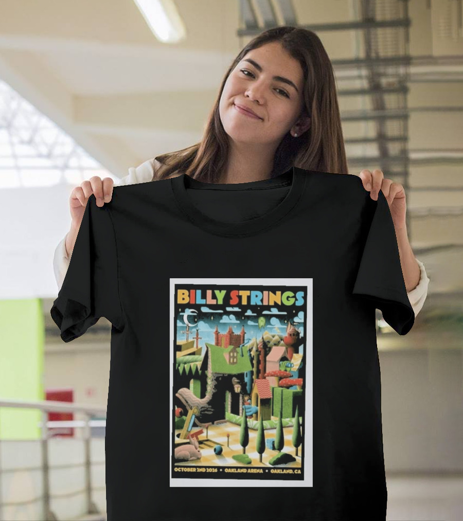 Billy Strings Oakland Arena October 2 2026 Surreal Landscape T-Shirt