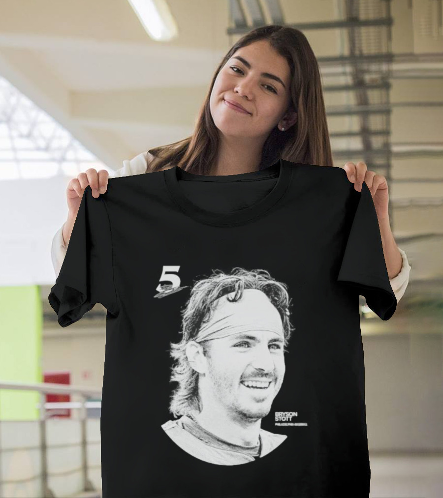 Philadelphia Baseball Bryson Stott 5 Halftone T-Shirt