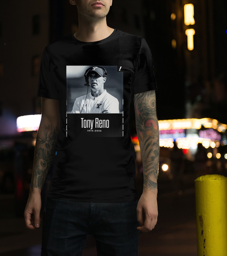 Tony Reno 1974 2026 Yale Coach Memorial T-Shirt