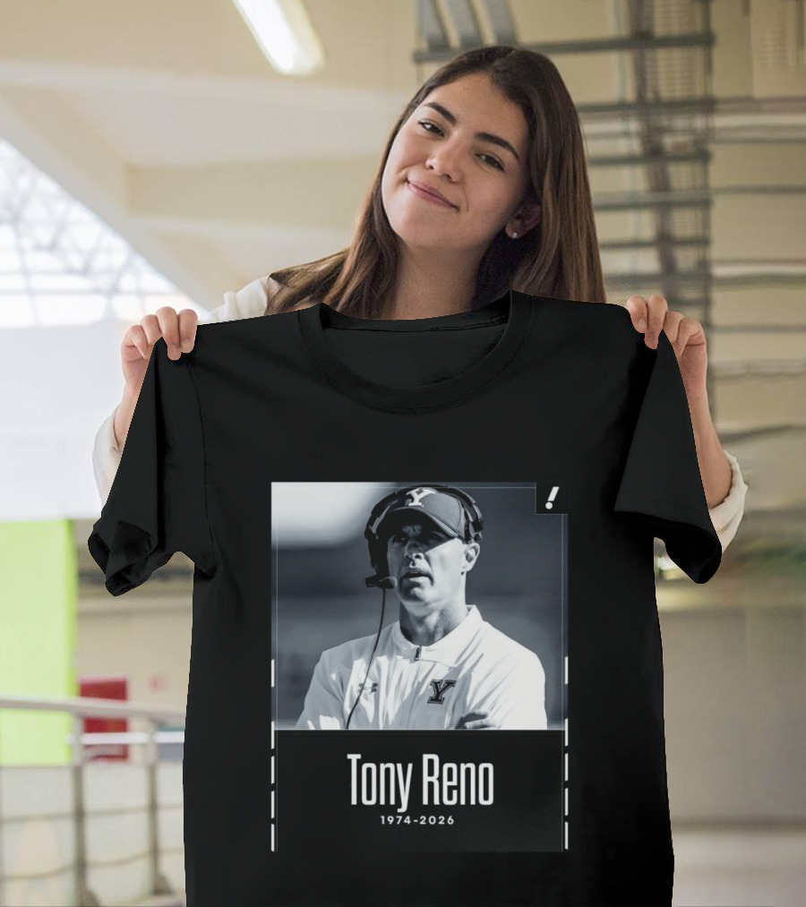 Tony Reno 1974 2026 Yale Coach Memorial T-Shirt