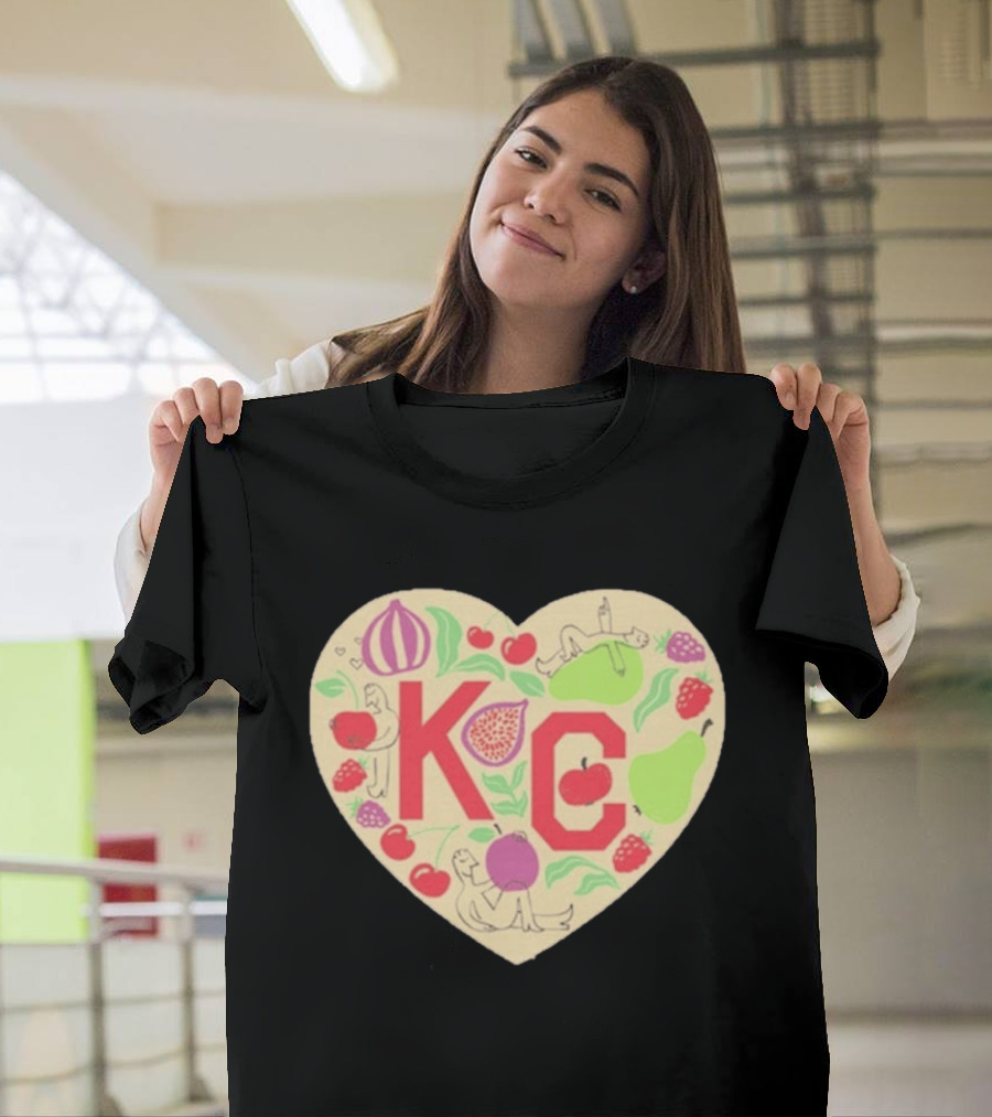 KC Heart Fruits And Figures Kansas City Giving Grove T-Shirt