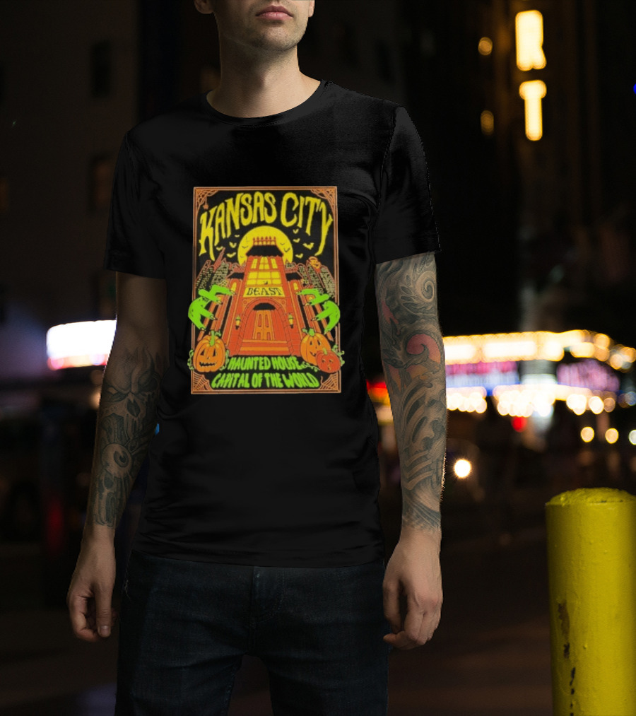 Kansas City Beast Haunted House Capital Of The World Halloween T-Shirt